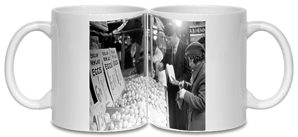 The Egg Stall on Kingston Market circa 1936 L102