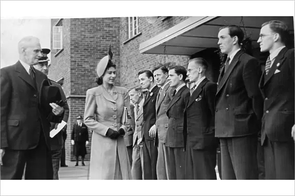 Queen Elizabeth II, Princess Elizabeth visits Finchale Abbey Centre for Disabled Persons