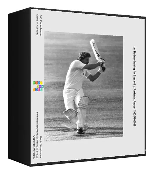 Ian Botham batting for England v. Pakistan. August 1982 P003868