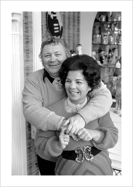 Harry Secombe and wife Myra. January 1975 75-00354-003
