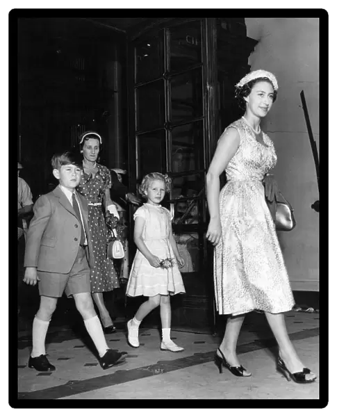 Prince Charles - The Prince of Wales, with his Aunt Princess Margaret