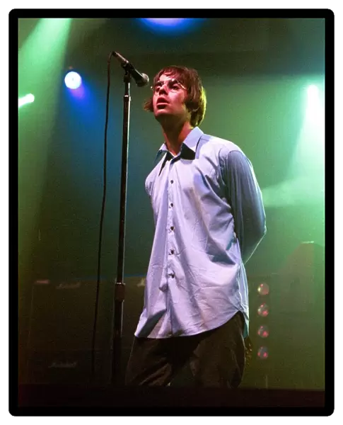 Brit pop band Oasis perform in concert at the Whitley Bay Ice Rink 19  /  01  /  96