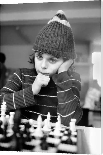 East End Kids Chess Congress: A West Ham supporter, complete with his West Ham hat makes
