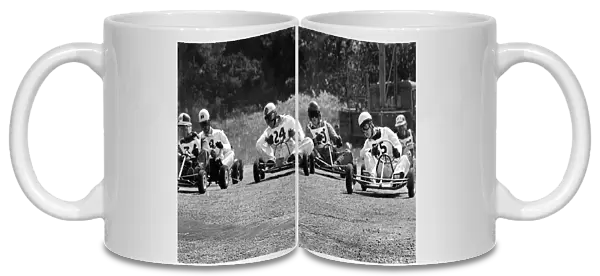 Go Karting action on a track in England. May 1960 P005187