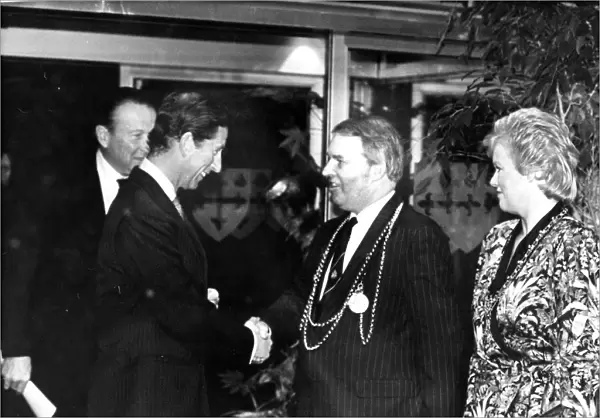 Prince Charles, The Prince of Wales during his visit to the North East 8 December 1986