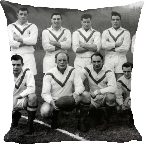England v France: England Team Group: Left to right: D. Goodwin(Barrow); P