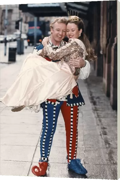 Les Dennis and his Fiancee Amanda Holden, who are both appearing in Sleeping Beauty at
