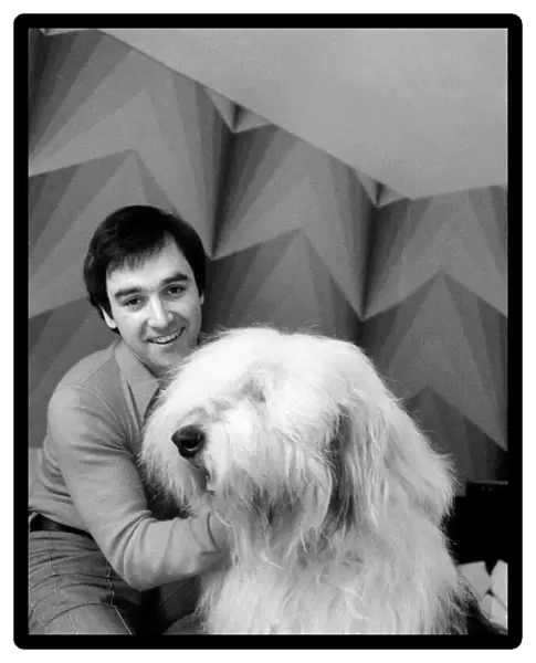 Peter Shelley and Dog. March 1975 75-01635-009