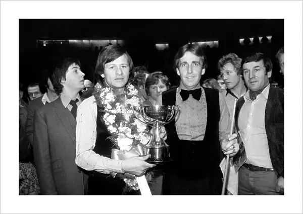 Sport: Benson & Hedges Masters Snooker Championship. Alex Higgins who defeated Terry