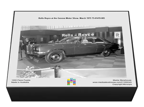Rolls Royce at the Geneva Motor Show. March 1975 75-01419-005