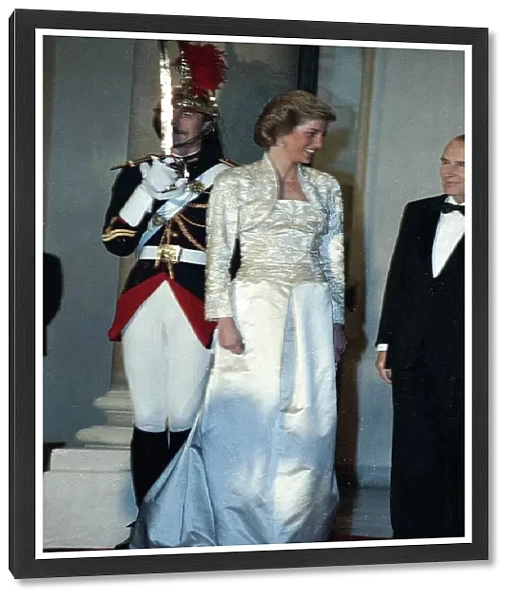Prince and Princess of Wales Overseas Visit to France. Diana Princess of Wales at