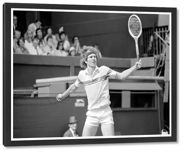 Wimbledon Tennis 1st Day: John McEnroe in action. June 1981 81-3536-029