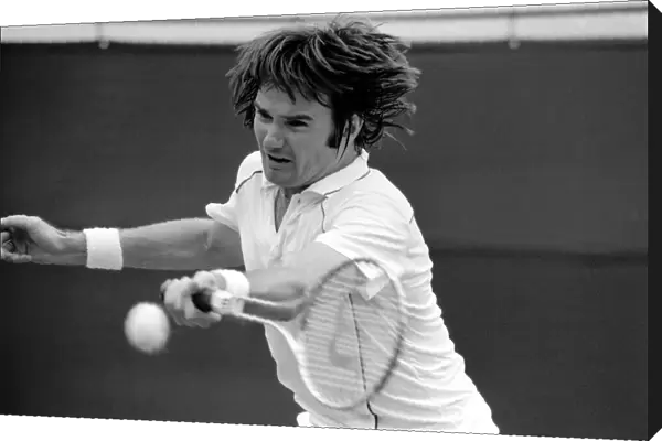 Wimbledon 3rd Day: Jimmy Connors in action. June 1981 81-3579-008