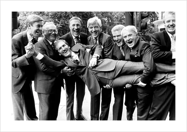 Russ Abbot 40th birthday. Pictured with other personalities including Bruce Forsyth