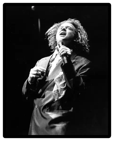 Simply Red singer Mick Hucknell in concert at the NEC Arena, Birmingham