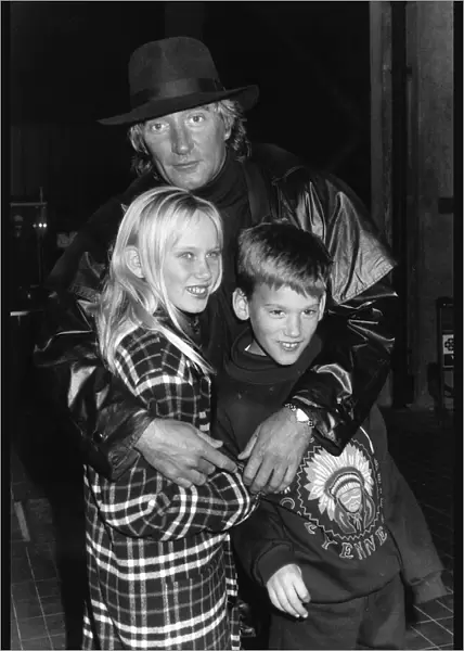 Rod Stewart with Daughter Kimberley Stewart 10 and son Sean Stewart 9 Their mum Alana