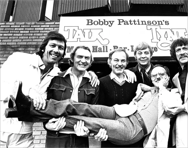Comedian Bobby Pattinson is given a bumpy ride by the Dallas Boys, back in June, 1977