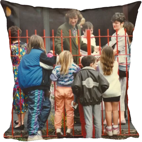 Jimmy Nail was the centre of attraction to the children of Walker as he returned to his