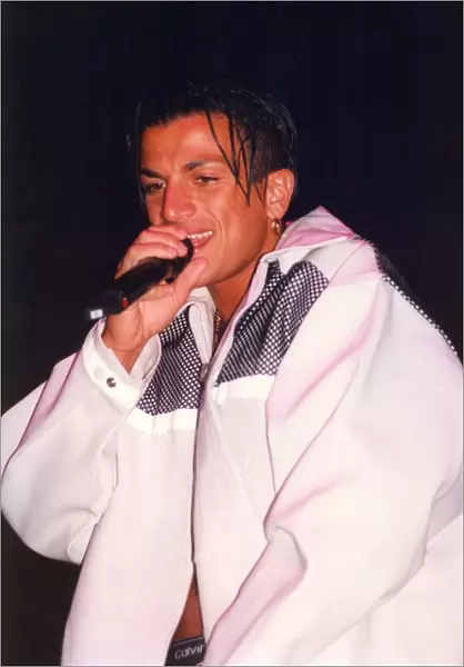 Peter Andre in concert at the Arena in Newcastle. November 1996
