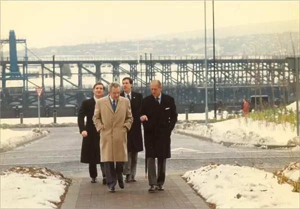 Prince Philip, Duke of Edinburgh, during his visit to Newcastle Business Park 15th