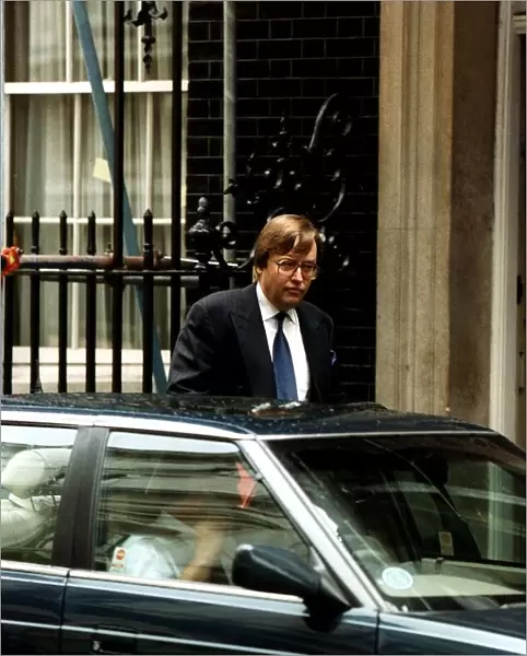 David Mellor MP leaving 10 Downing Street after a Cabinet meeting