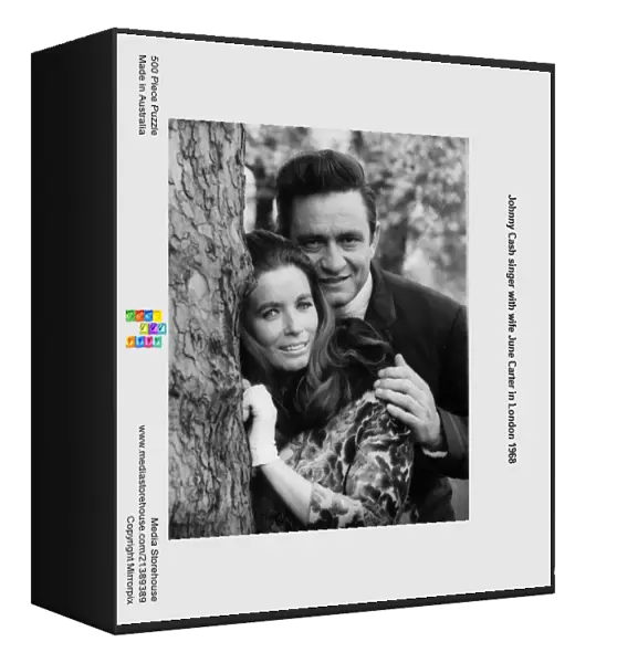 Johnny Cash singer with wife June Carter in London 1968