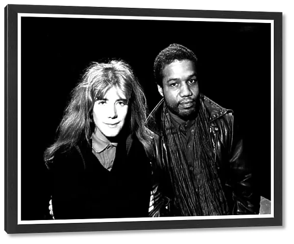 Imogen Stubbs with Hugh Quarshie, when they were at the Peoples Theatre