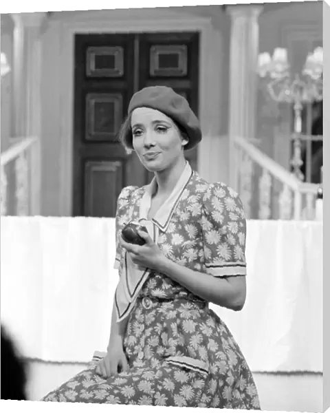 Actor Emma Thompson as Sally Smith starring in the stage musical Me