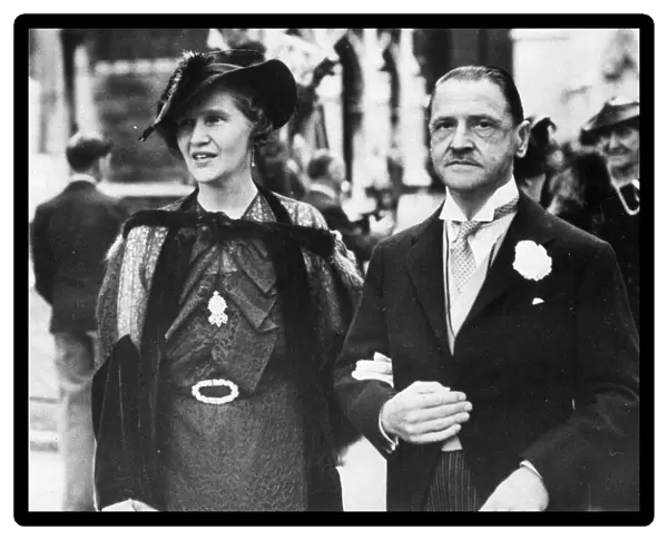Somerset Maugham and his bride Syrie shortly after their marriage