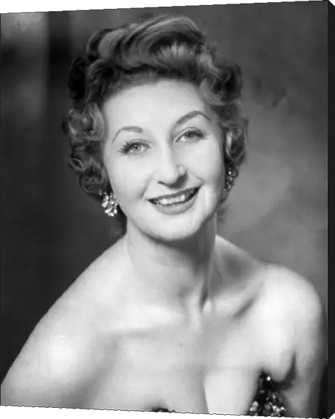 Portrait of Scottish entertainer Margo Henderson. March 1958
