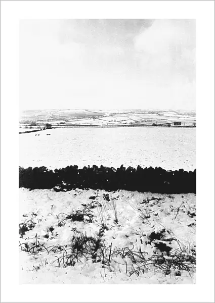 Winter Weather - Snow Scenes 28 March 1972 - Rural scene in Northumberland