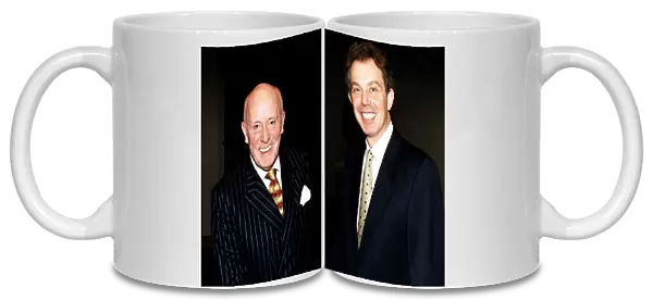 Richard Wilson actor at Hilton Hotel Glasgow pin striped suit with Tony Blair MP Leader