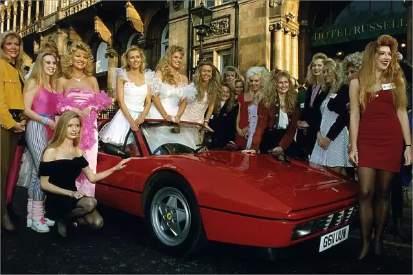 Some of the fifty blondes who battled it out in a Barbie lookalike contest in London