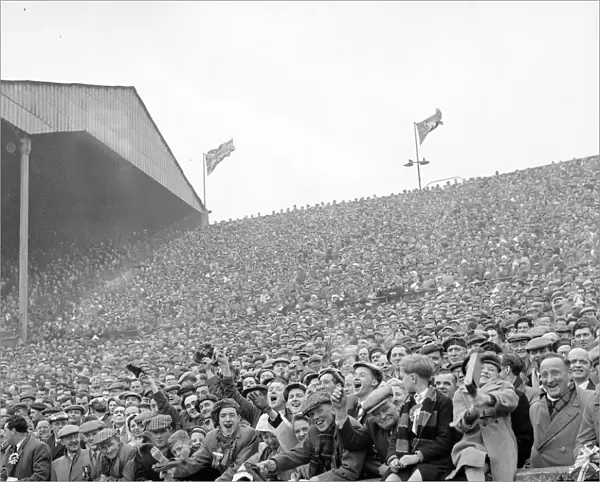Scotland fans pack the terraces at Wembly to watch their team lose one nil to England
