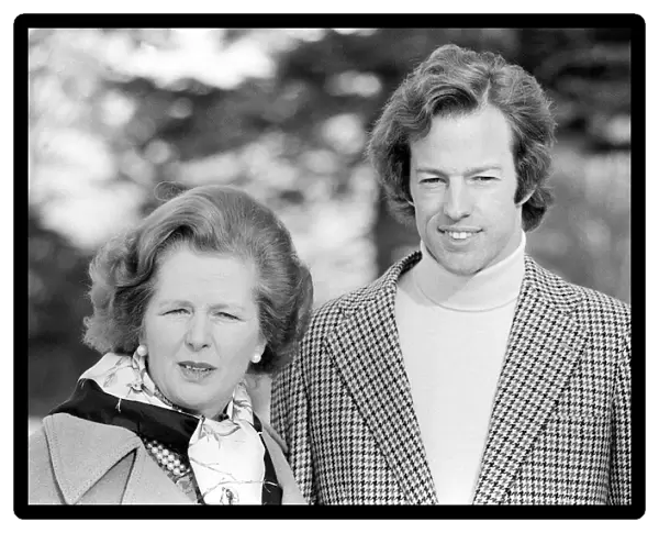 Mark Thatcher with his mother Margare t Thatcher Jan 1982 he had been found after
