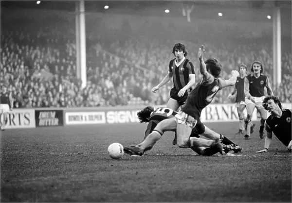Aston Villa 1 v. Manchester City 0. Division One Football. January 1981 MF01-17-025