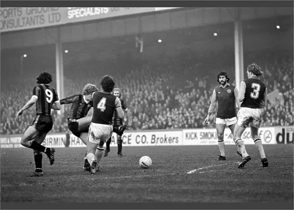 Aston Villa 1 v. Manchester City 0. Division One Football. January 1981 MF01-17-037