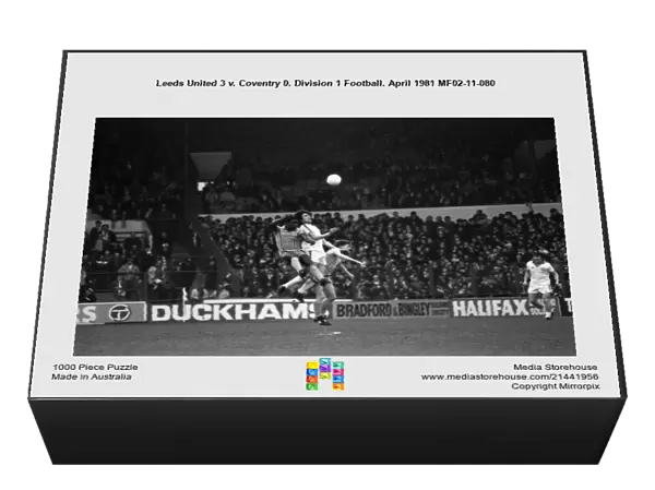 Leeds United 3 v. Coventry 0. Division 1 Football. April 1981 MF02-11-080