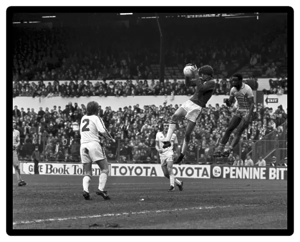 Leeds United 3 v. Coventry 0. Division 1 Football. April 1981 MF02-11-044