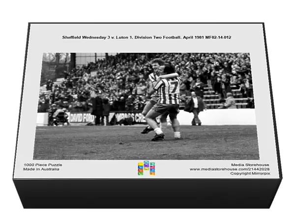 Sheffield Wednesday 3 v. Luton 1. Division Two Football. April 1981 MF02-14-012