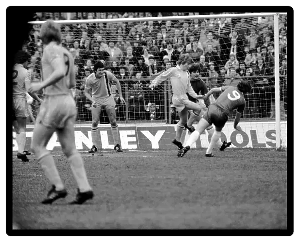 Chelsea 1 v. Cardiff 0. Division 2 football. March 1980 LF01-34-106