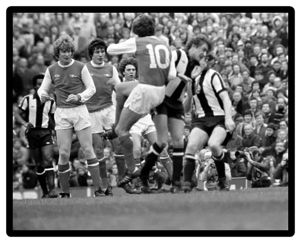 English Division 1 Football. Arsenal 1 v. West Bromwich Albion 1. April 1980 LF03-04-012