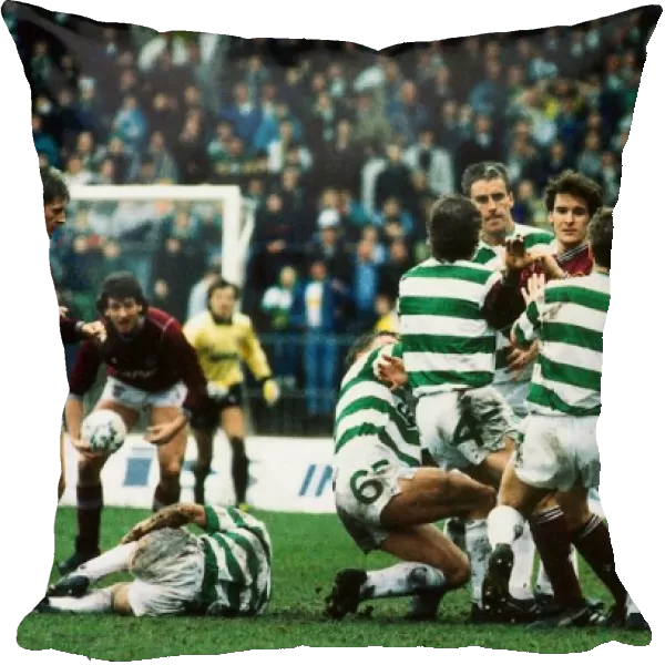 Celtic and Hearts players involved in brawl March 1989