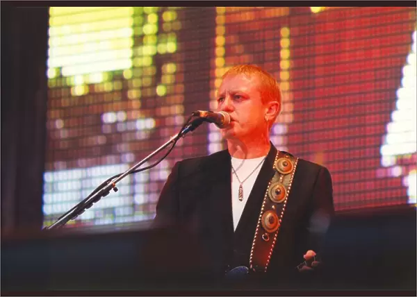 Singer songwriter John Miles, playing at the Gateshead International Stadium with Tina