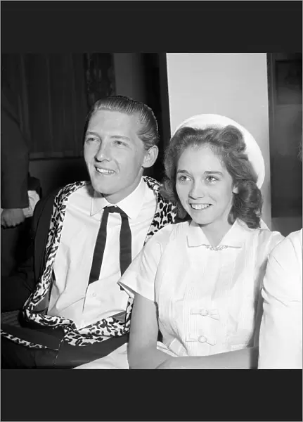 Jerry Lee Lewis Rock and Roll singer May 1958 with his 13 year old wife Myra in