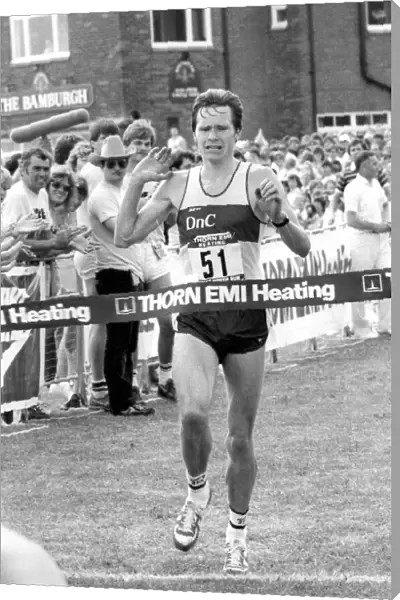 Great North Run, 17 June 1984 - Oyvind Dahl the winner of the Great North Run 1984