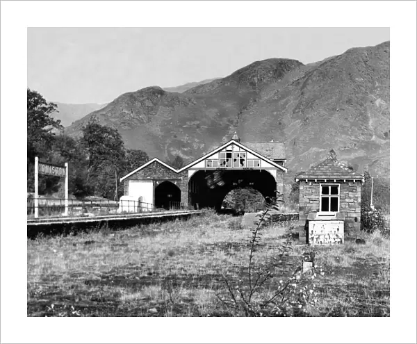 Lake District - The derelict Coniston Railway Station 22 October 1965