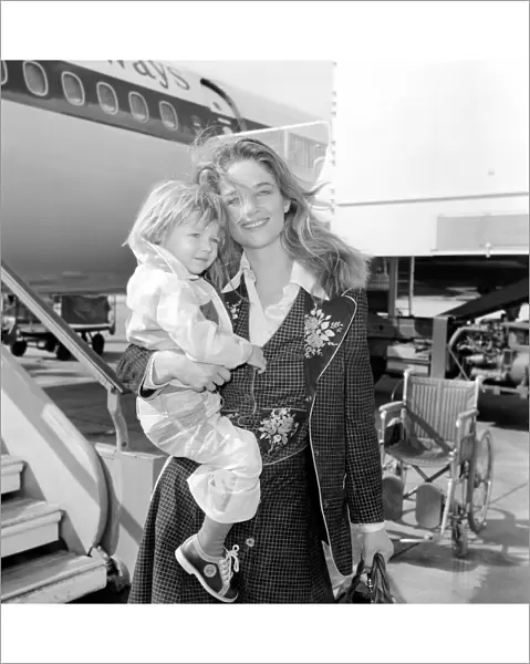 British actress Charlotte Rampling arrived at Heathrow Airport