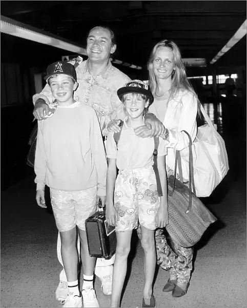 Twiggy model and actress with husband Leigh Lawson together with children Carly 11