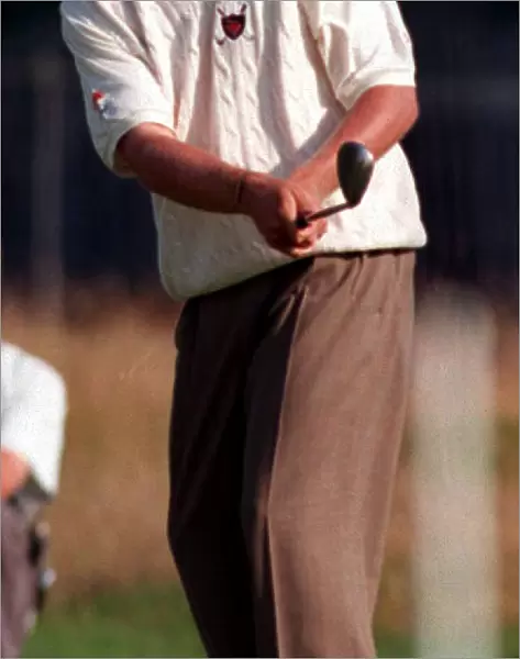 Justin Leonard at the Open Golf Championship Troon July 1997
